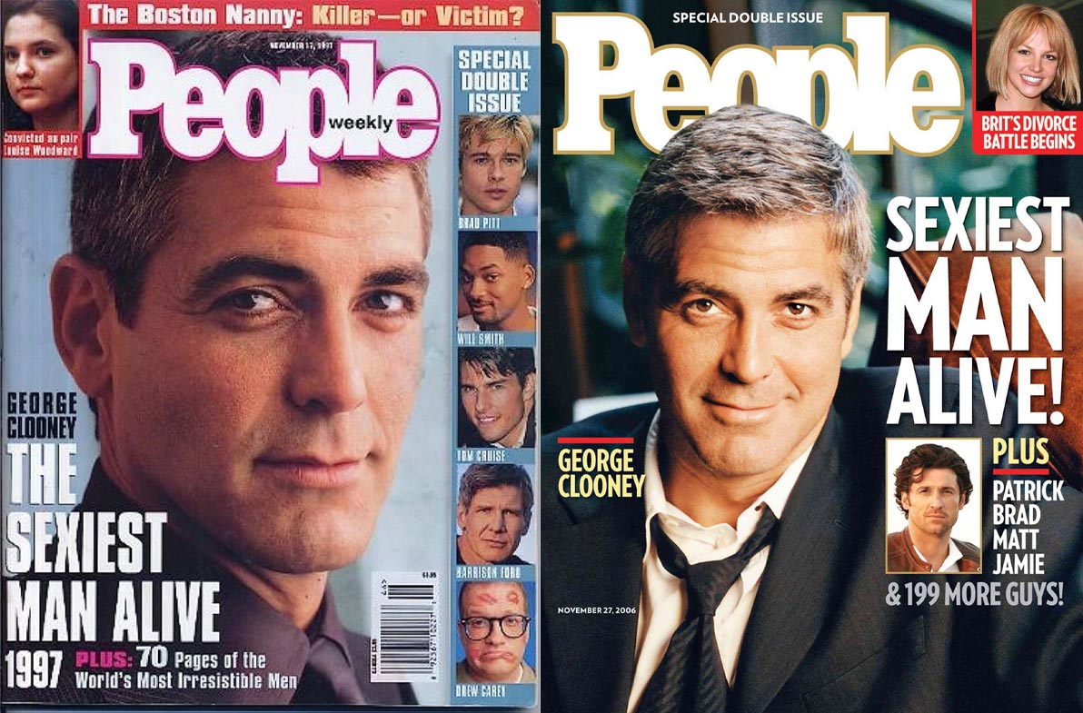 George Clooney Then