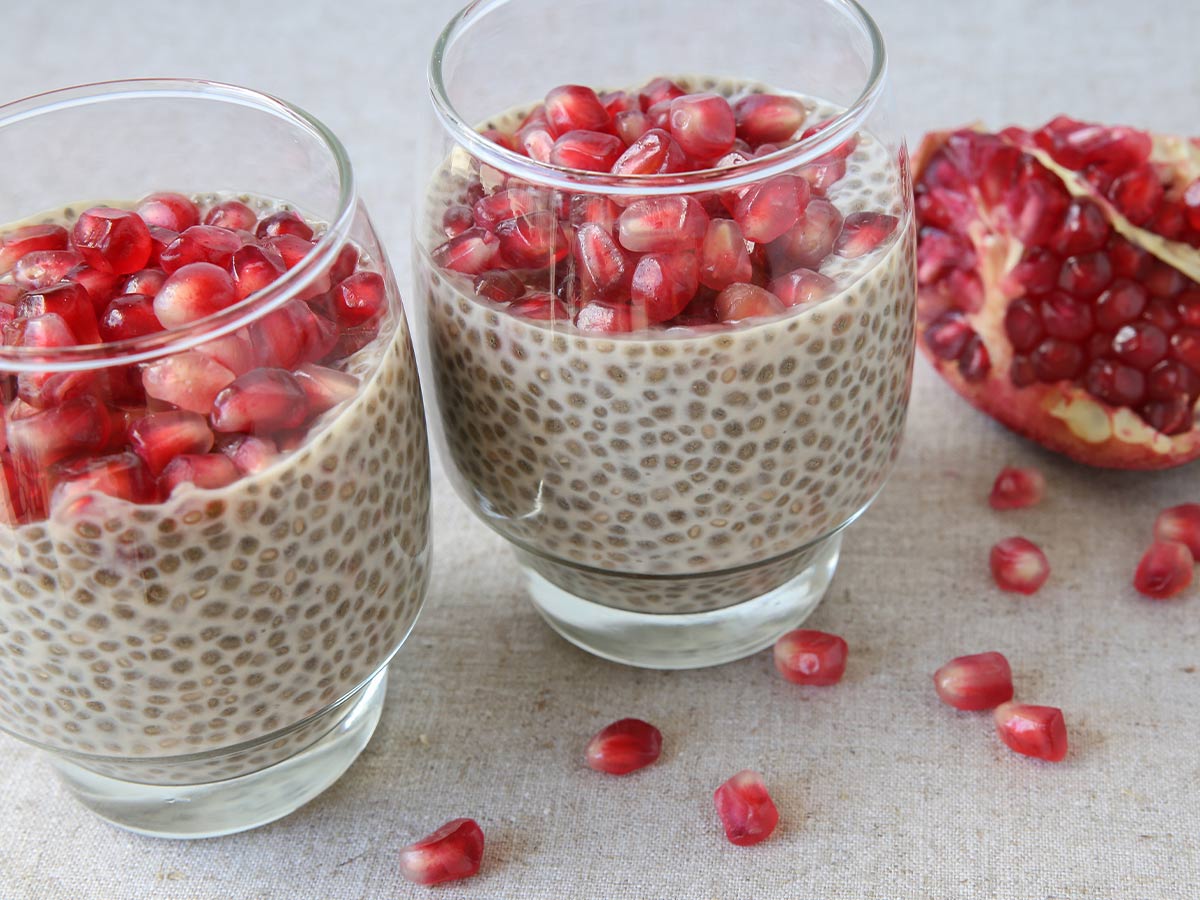 Pomegranate Chia Seed Pudding