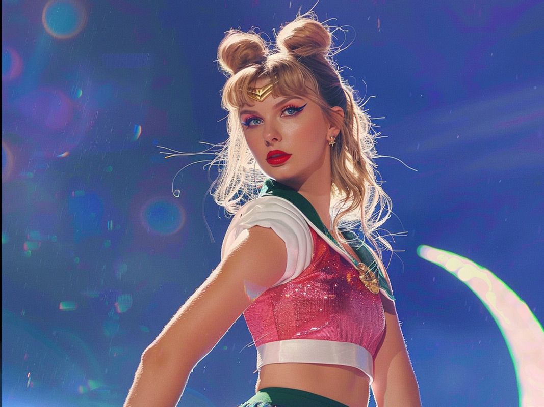 Taylor Swift as Sailor Moon