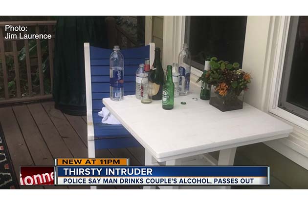 Florida Man Breaks into Home, Steals Drinks, Falls Asleep on Couch