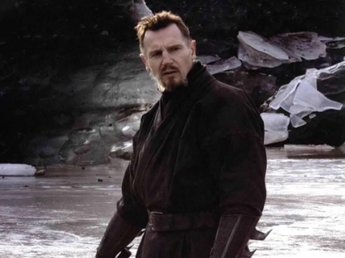 Liam Neeson in “Batman Begins”