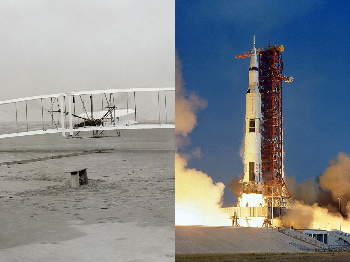 The Airplane And the Moon Landing