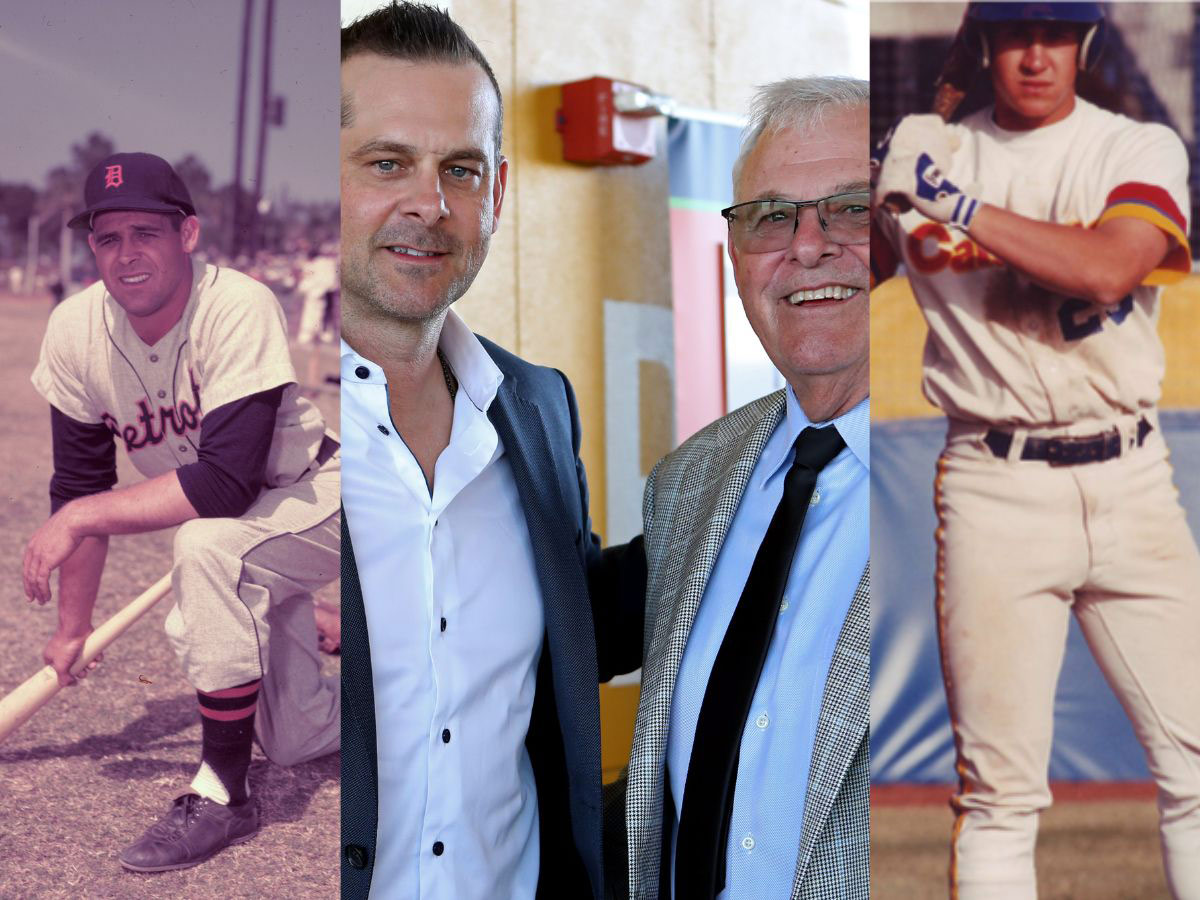 Ray and Bob Boone with Brett and Aaron Boone