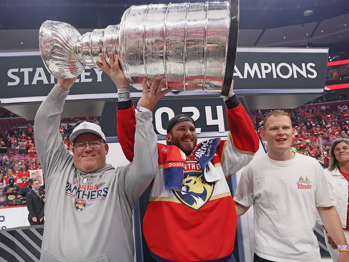 Keith Tkachuk, Matthew Tkachuk, & Brady Tkachuk
