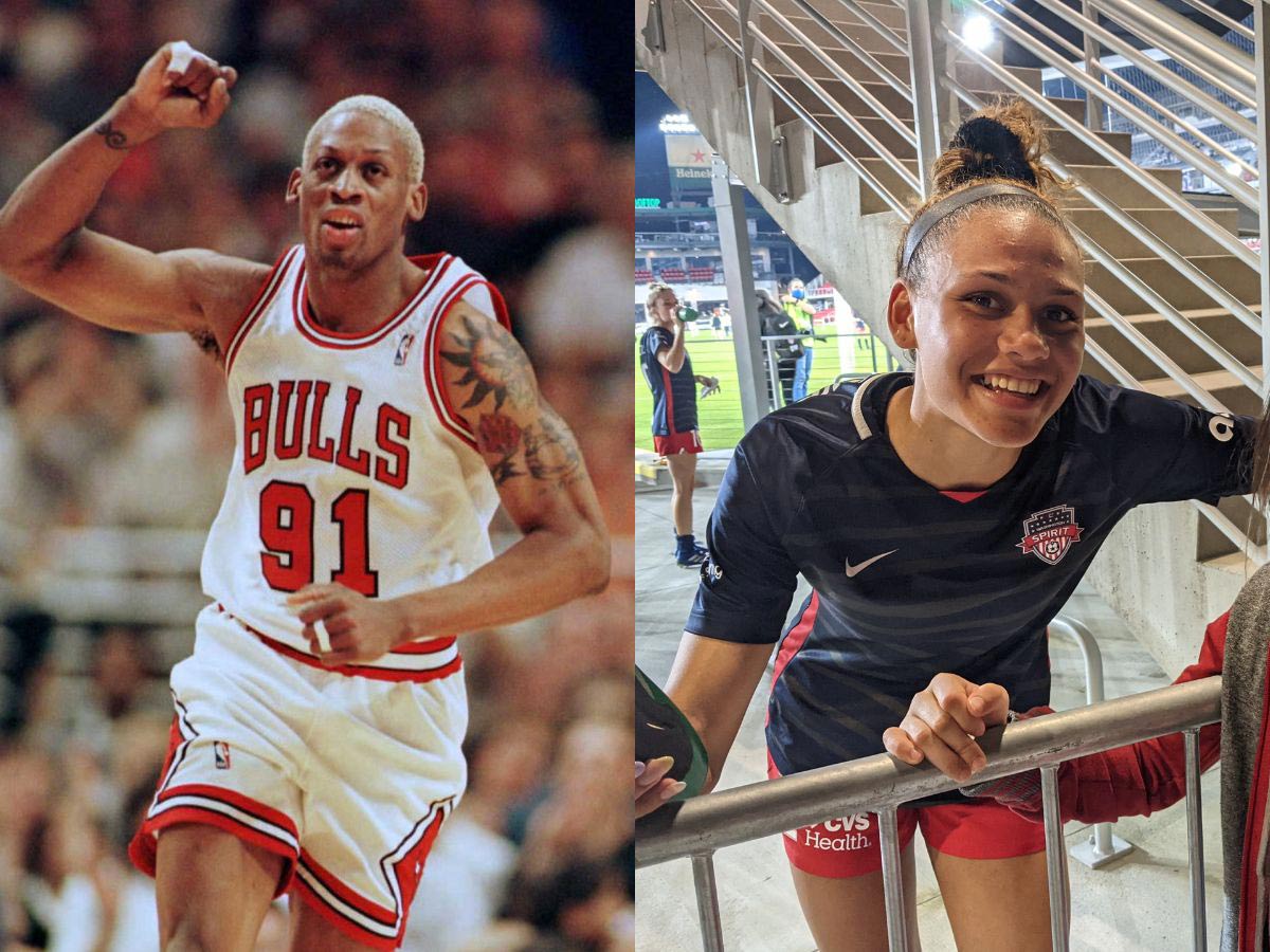 Dennis and Trinity Rodman