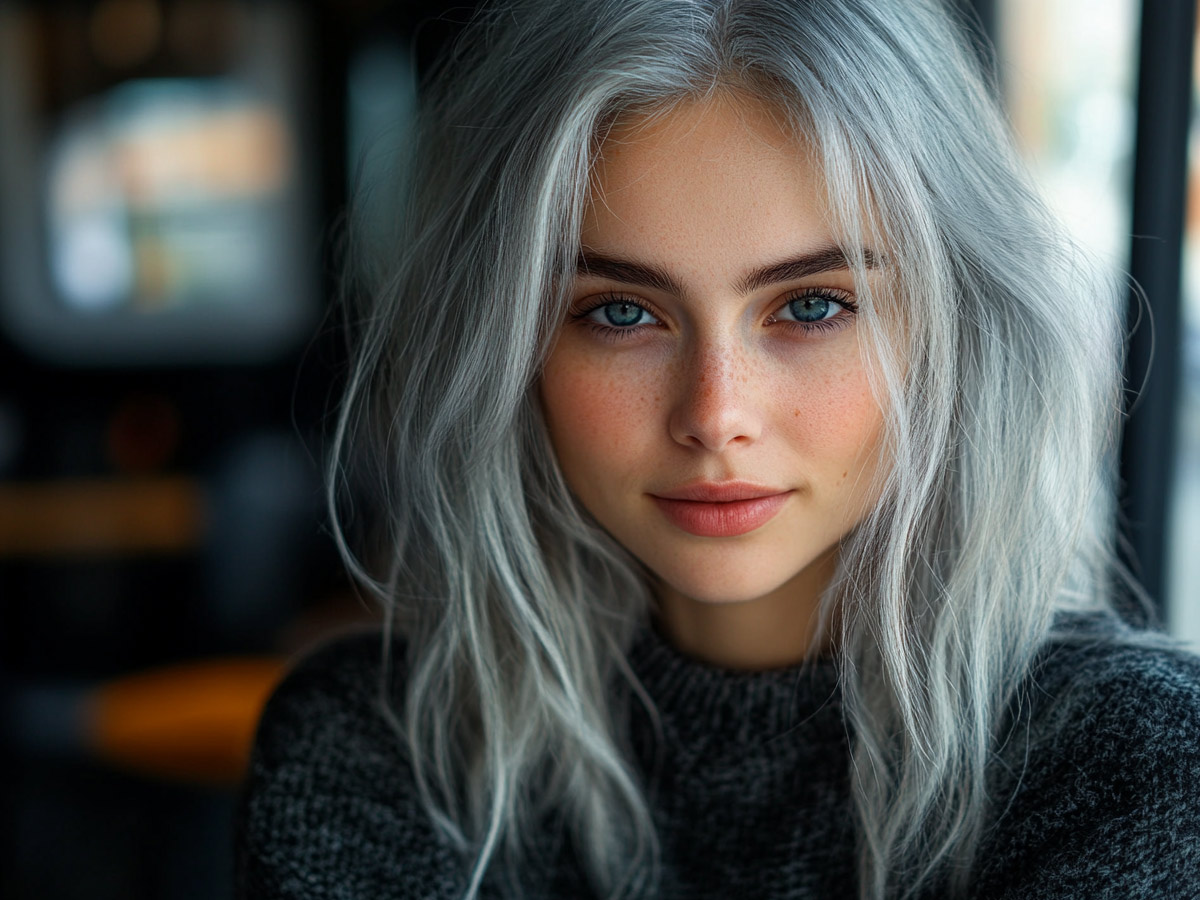 Silvered Hair