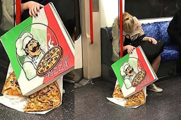 A pizza fate worse than death!