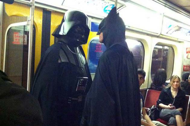 When worlds collide...