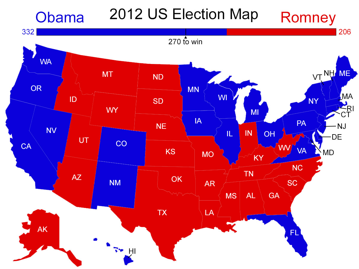 2012: Barack Obama vs. Mitt Romney