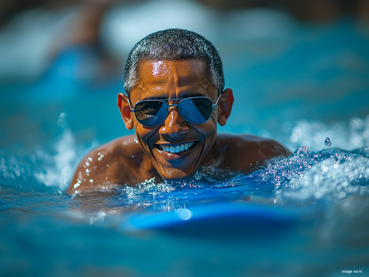 A Surfboard Gifted to Barack Obama
