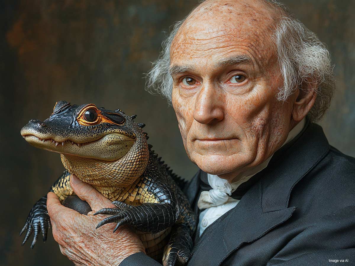 Alligator Given to John Quincy Adams