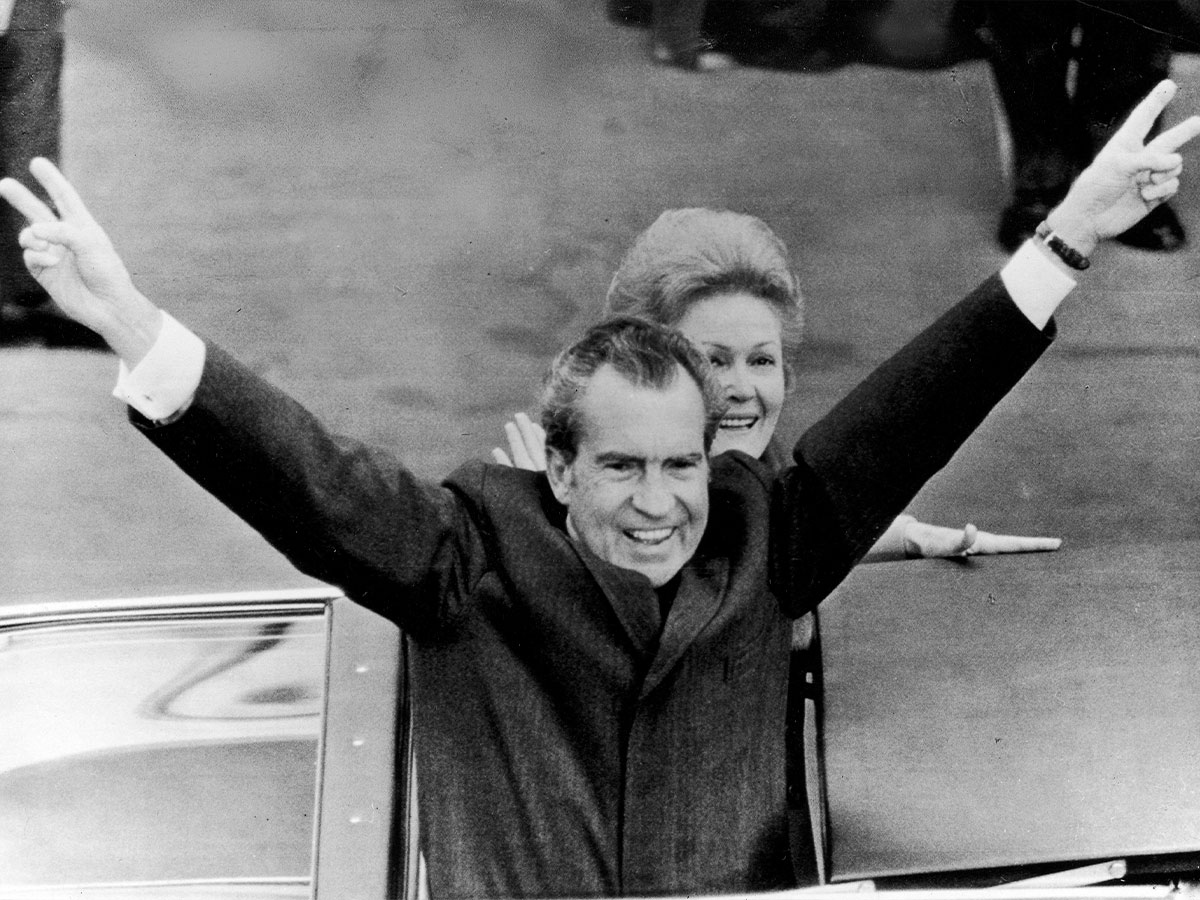 Nixon's Double Salute
