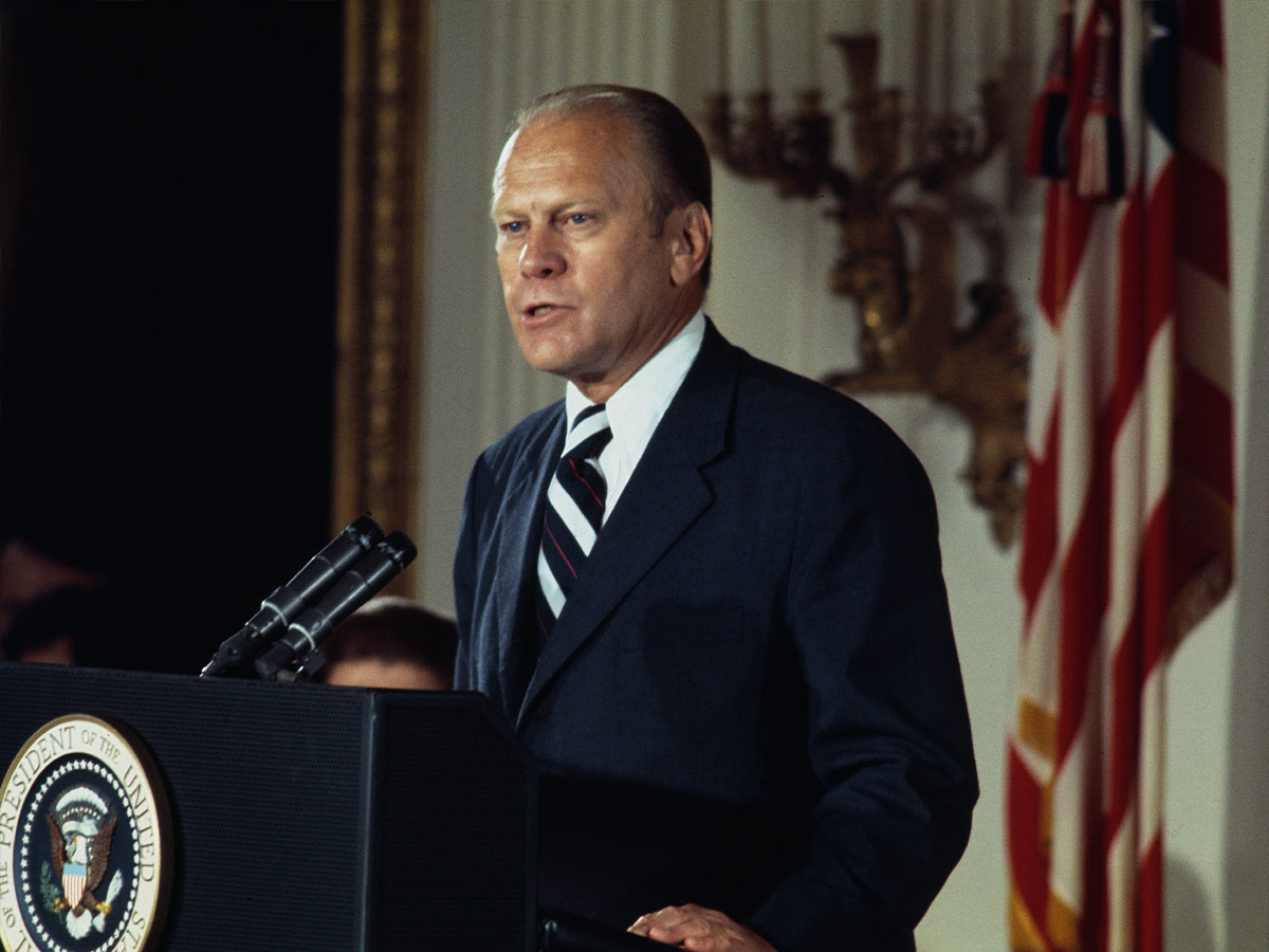 "My fellow Americans, our long national nightmare is over."