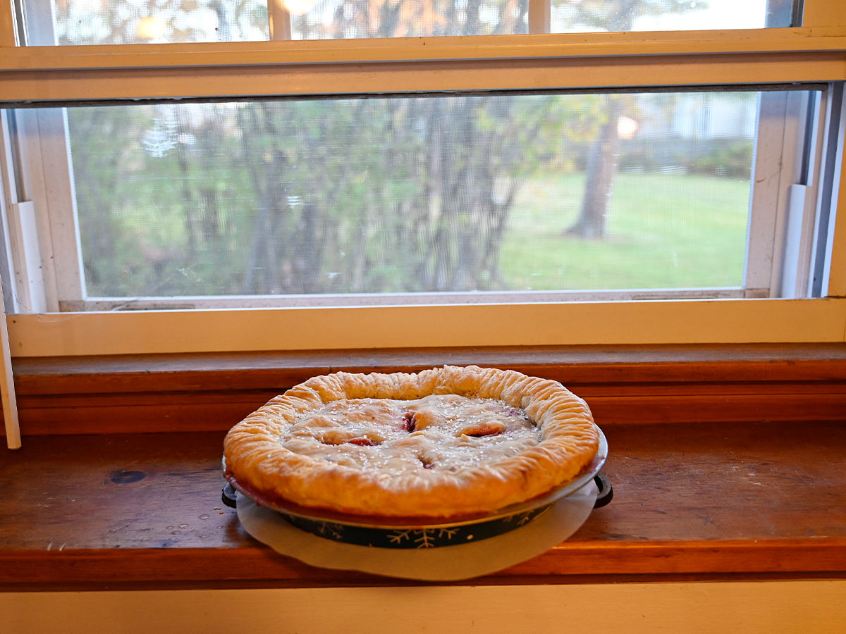 Homemade Pies on the Windowsill