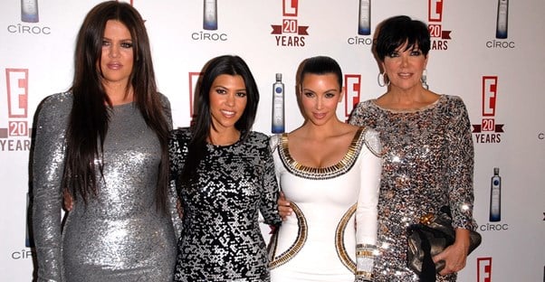 The Kardashians pose on the red carpet