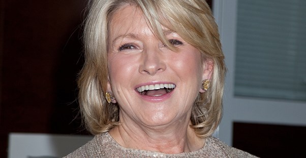 Martha Stewart laughing