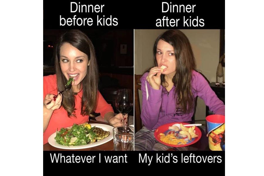 Last night, it was leftover mac and cheese.