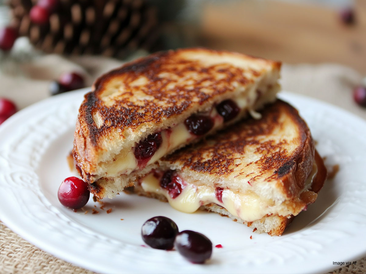 Turkey and Cranberry Grilled Cheese