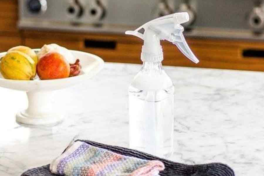 Clean the countertops