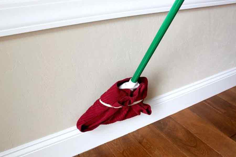 Clean baseboards