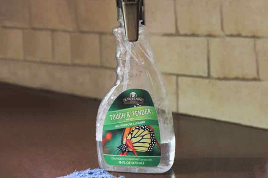 Clean the walls and backsplash