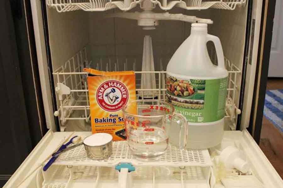 Clean the dishwasher