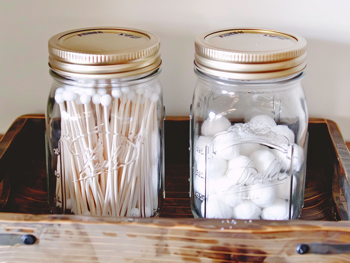 Clear Mason Jars