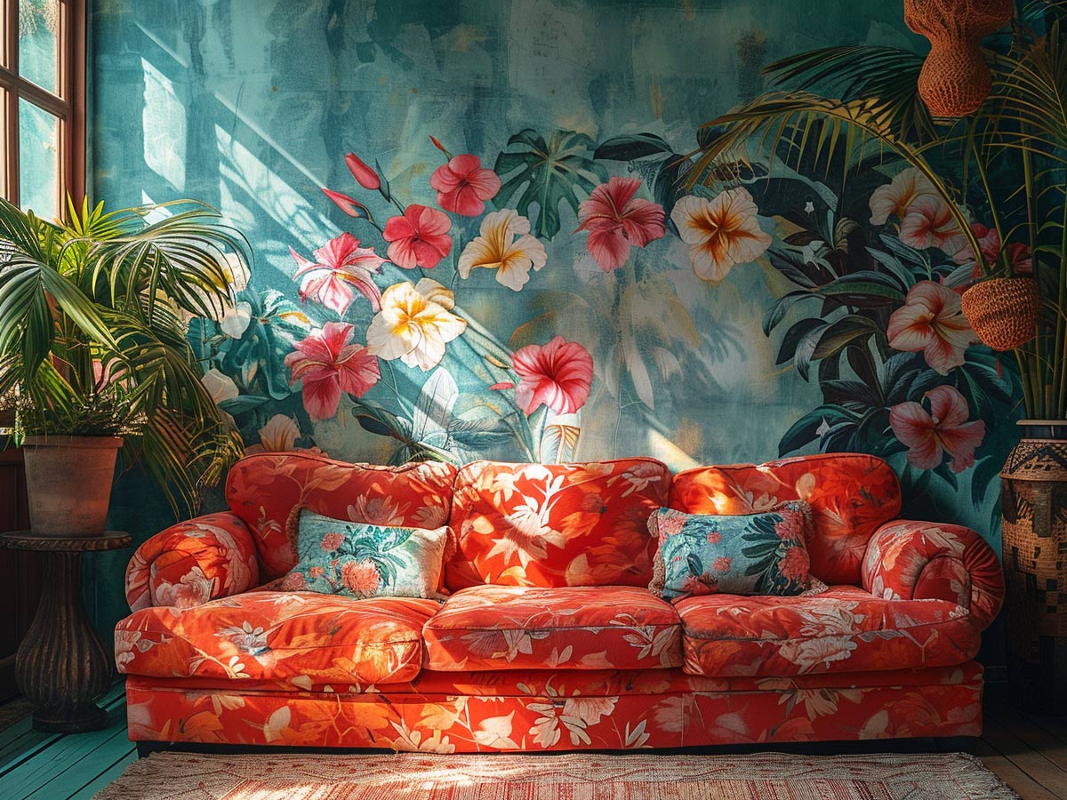 1980s Tropical Theme