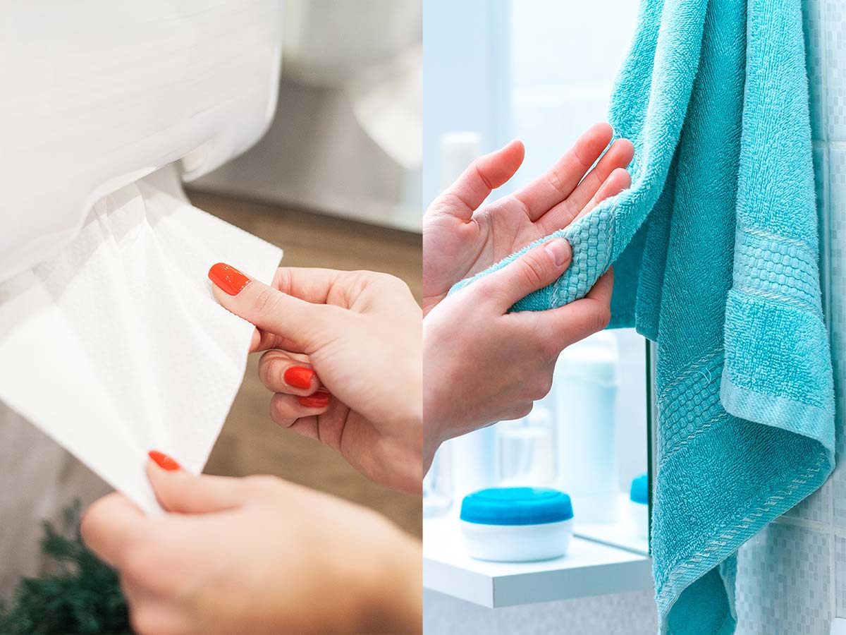 Paper Towels < Microfiber Towels or "Unpaper" Towels