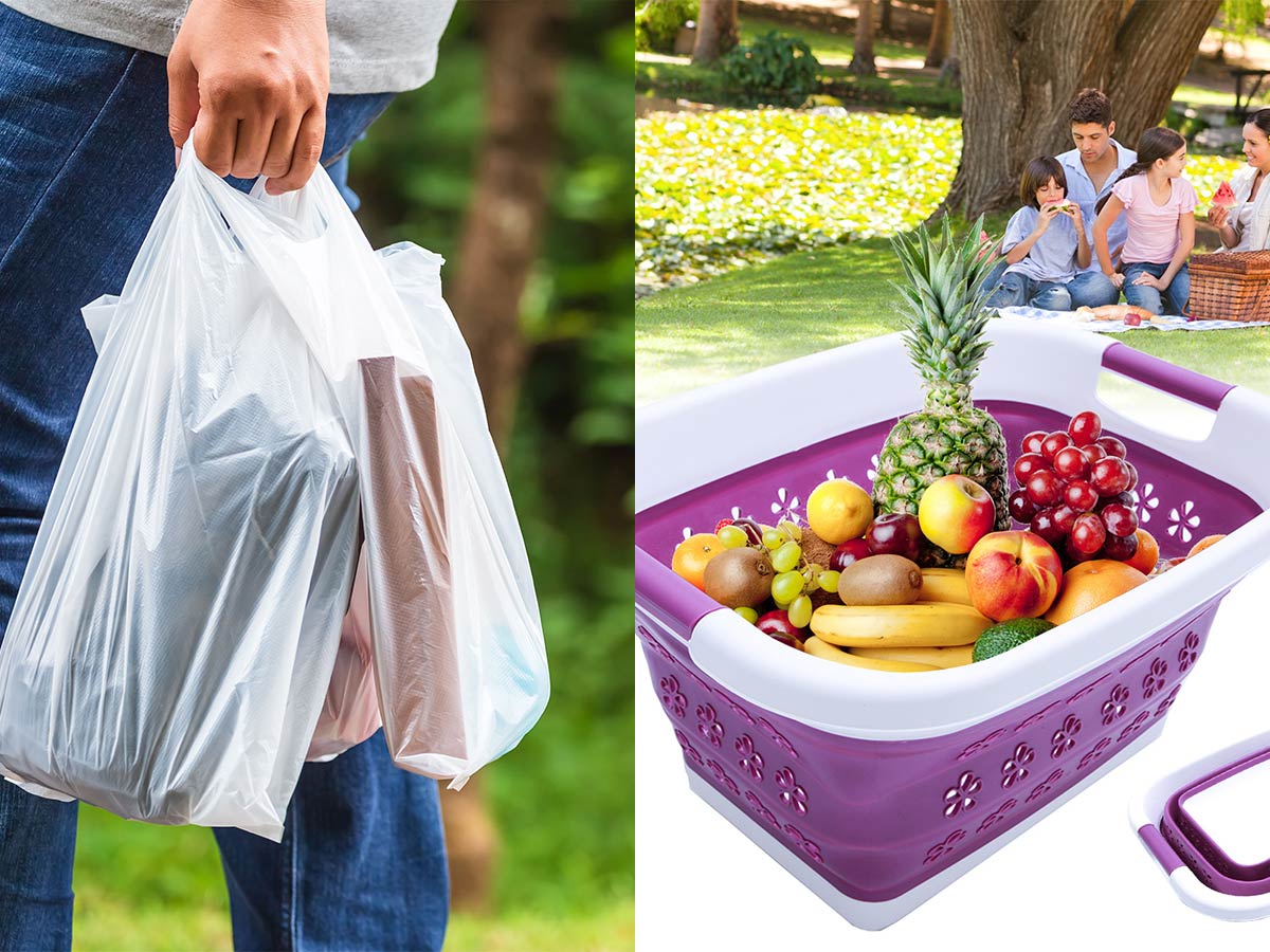 Plastic Grocery Bags < Reusable Bags (or a Basket in Your Trunk)