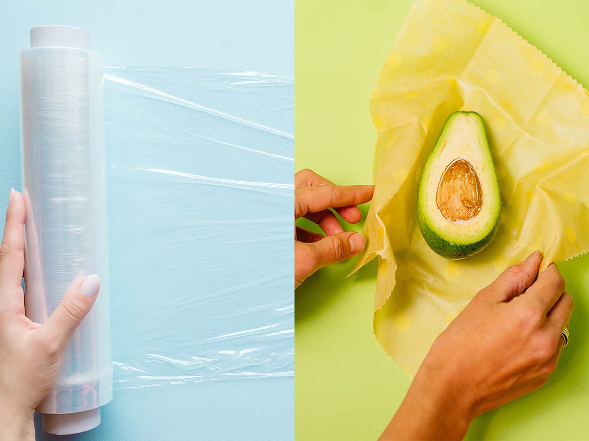 Plastic Wrap < Beeswax Wrap