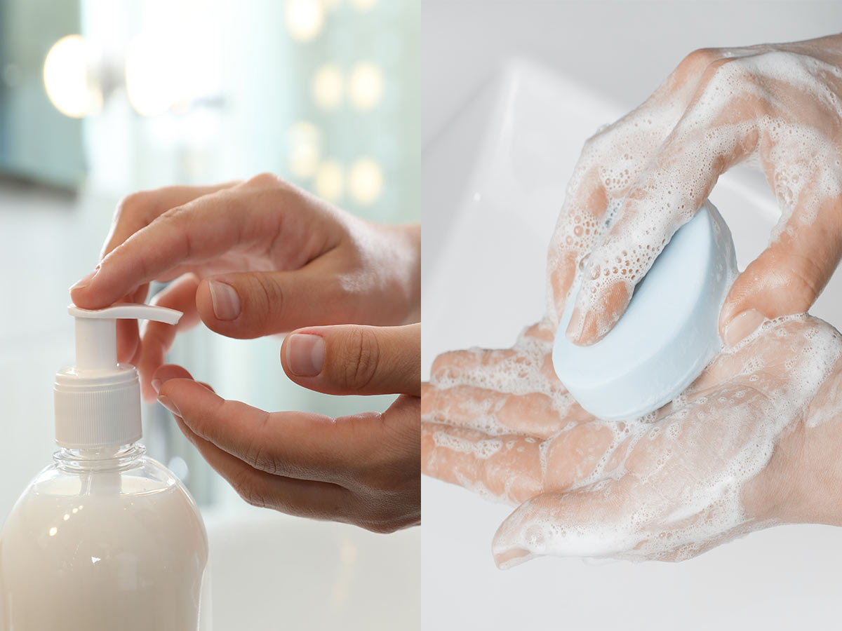 Liquid Soap < Bar or Powder Soap