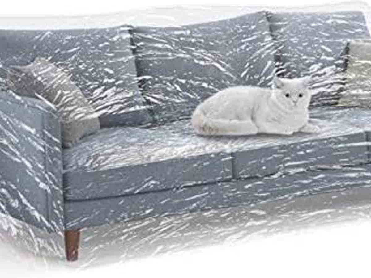 1. Plastic Couch Covers