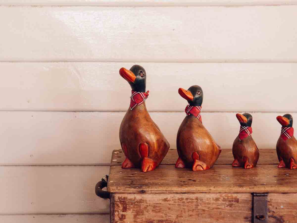 24. Wooden Mallards