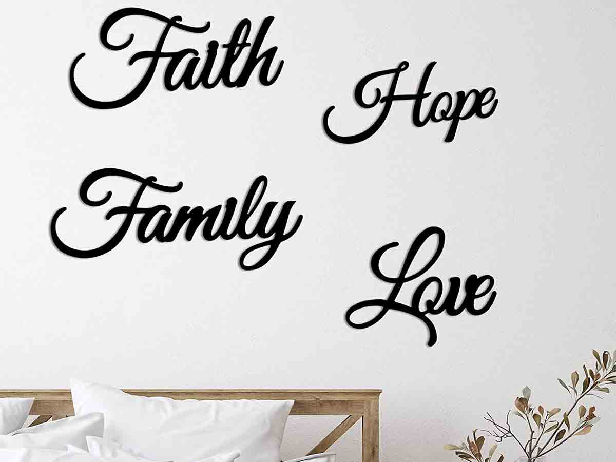8. Word-Based Wall Decals