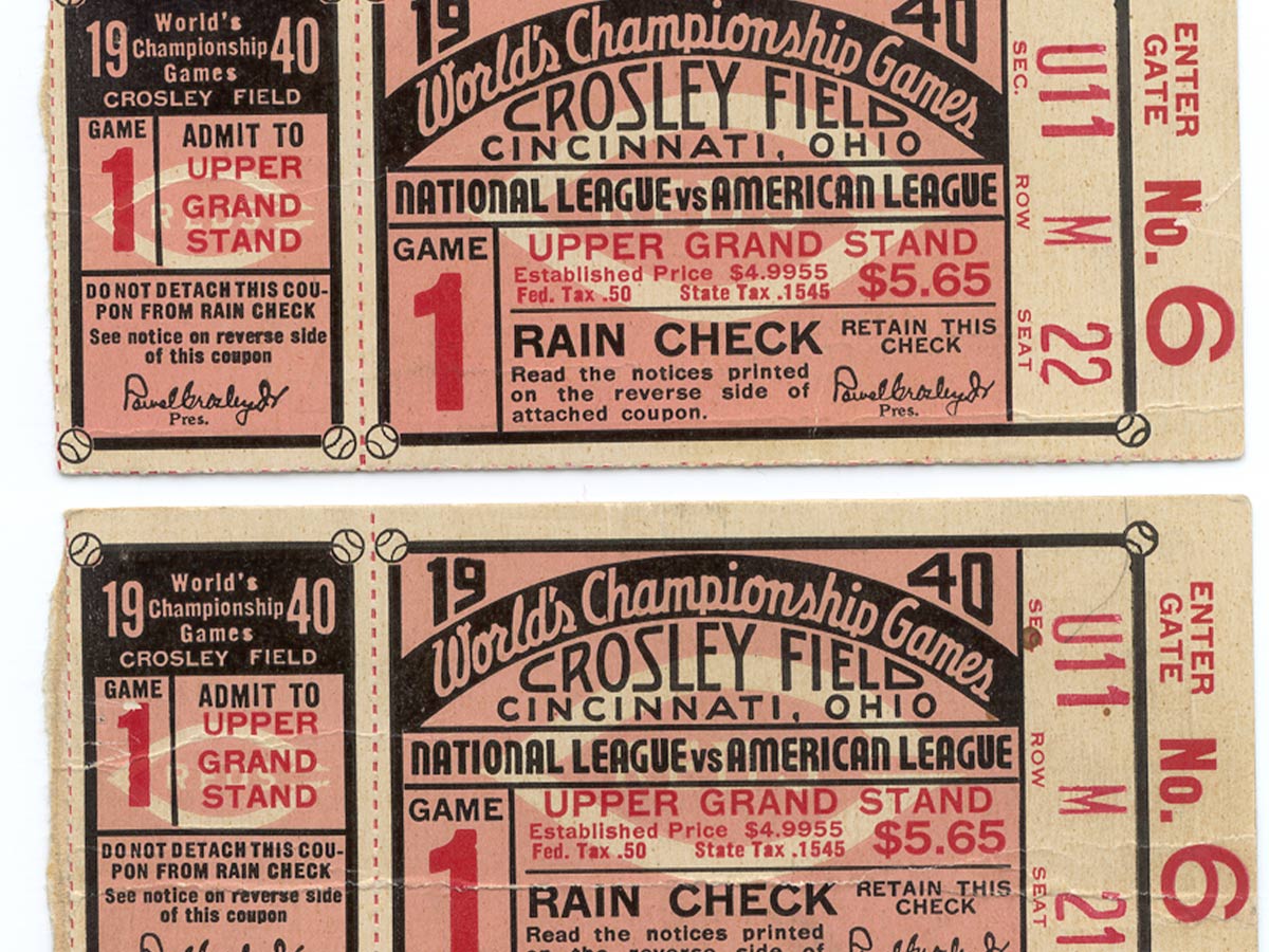 Baseball Tickets Before