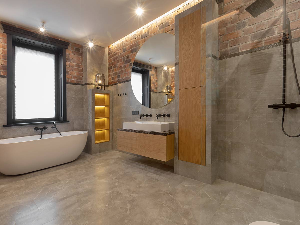 Open Concept Bathrooms