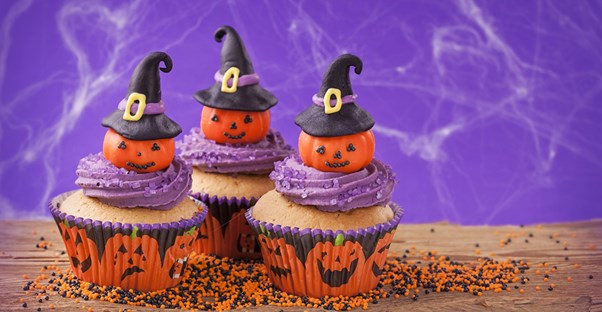 Halloween cupcakes for a kid party
