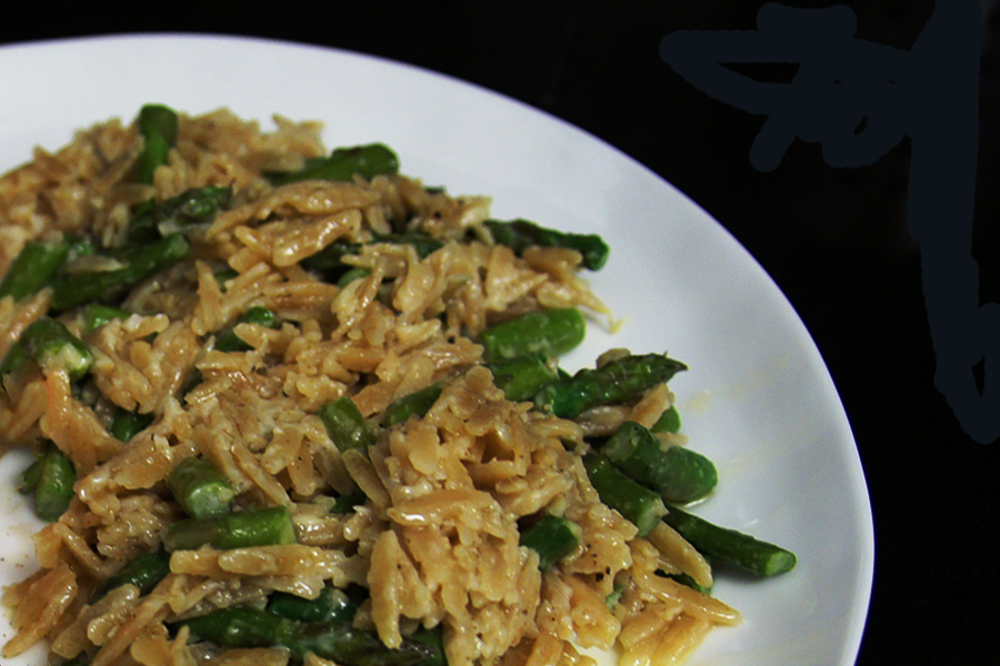 Lemon and Asparagus Orzo
