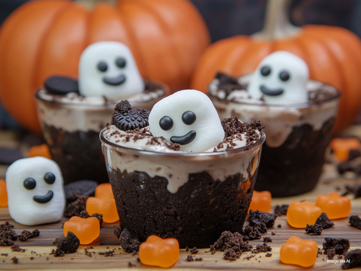 Graveyard Pudding Snacks