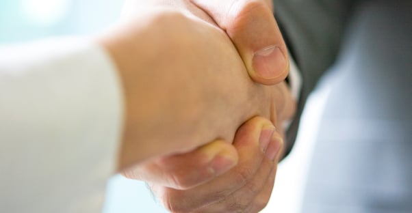 Shaking hands after making a deal for a cd annuity
