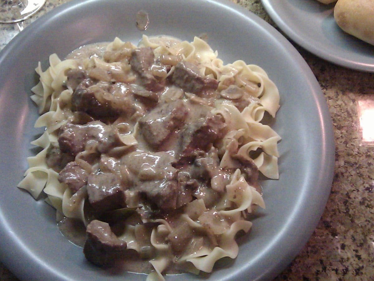 Beef Stroganoff