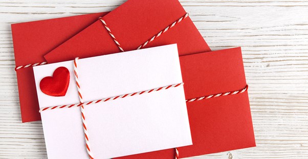 Stack of Christmas Cards in envelopes