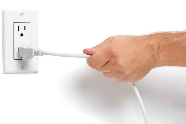 Unplug Electronics