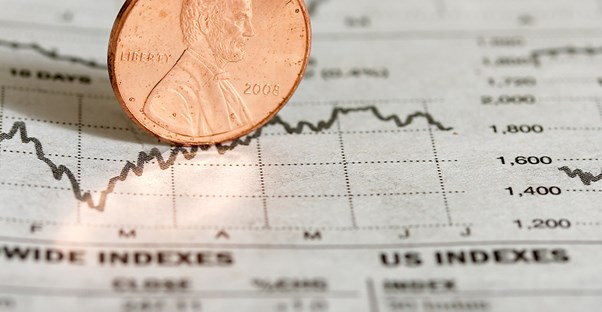 A penny traces fluctuations in penny stock