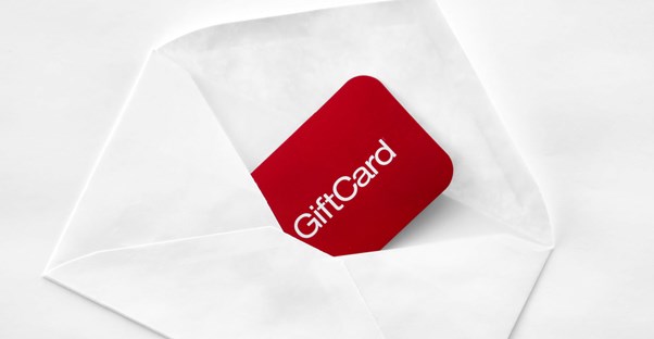 Gift card in an envelope