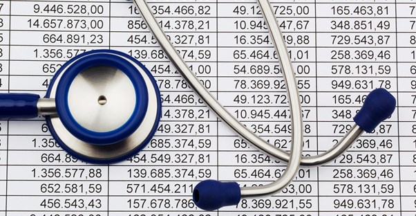 stethoscope and patient data