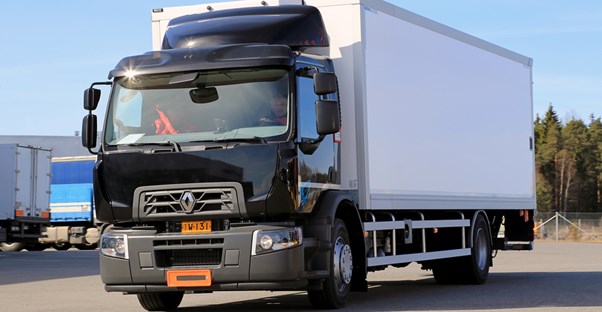a truck driver who has passed his CDL test operating a truck