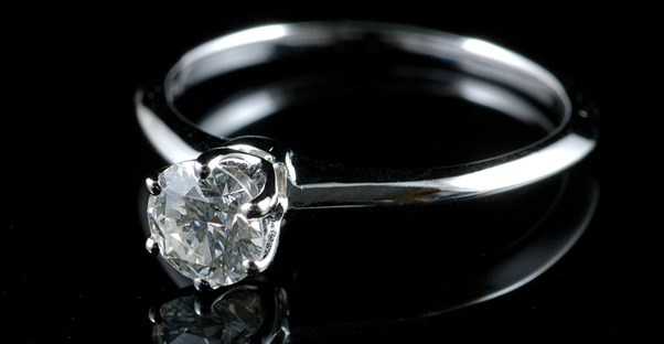 An engagement ring
