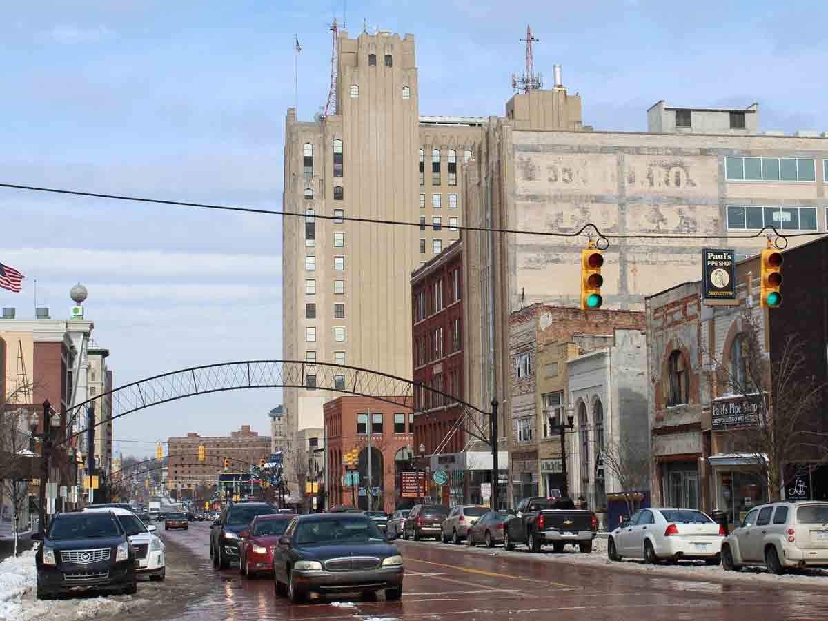 Saginaw, Michigan -5.0%